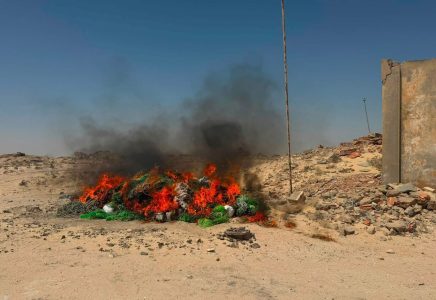 إتلاف كميات من شباك “المونوفيلاما” المحظورة في نواذيبو